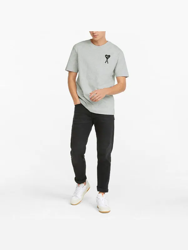 Футболка x ami graphic t-shirt 'grey' Puma — изображение 2 из 4, серый