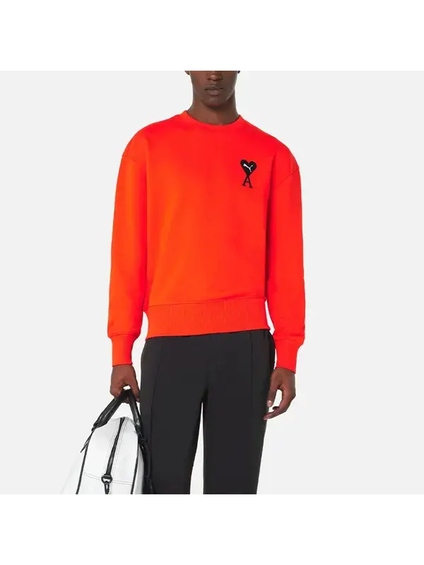 Толстовка x ami sweatshirt 'orange' Puma — изображение 4 из 4, оранжевый/красный