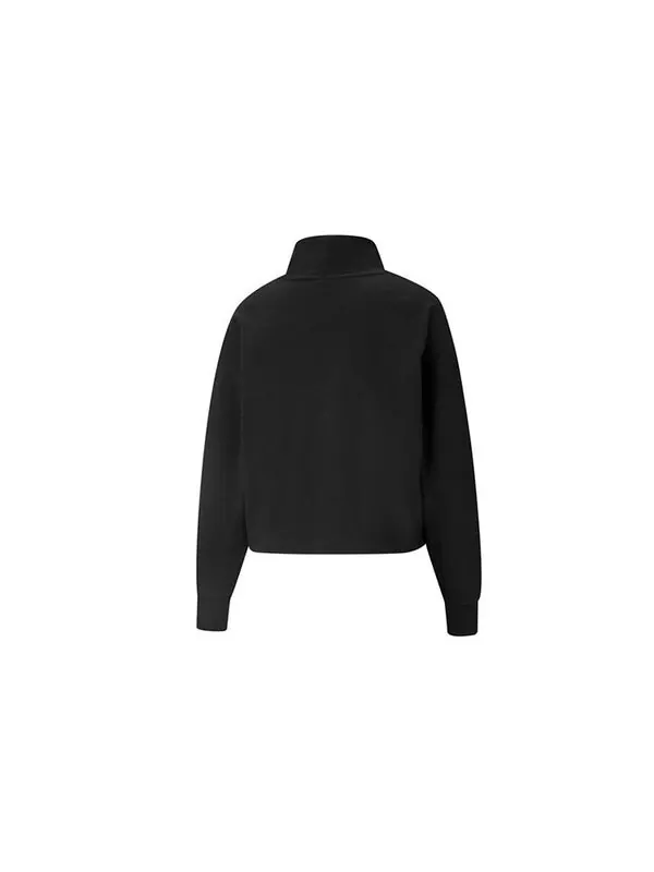Свитер classics logo embroidery swea black Puma — изображение 2 из 3, черный