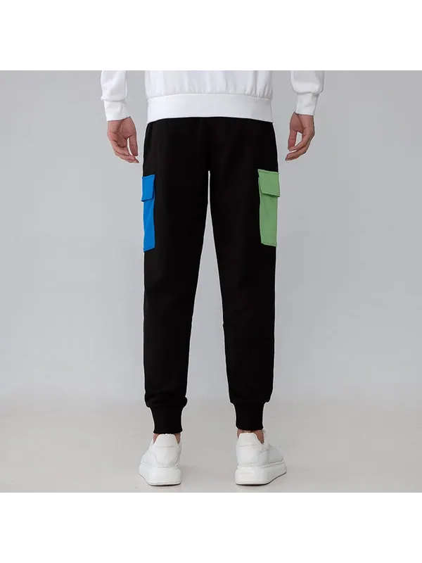 Брюки clsx training cargo pants 'black' Puma — изображение 4 из 4, черный/синий/зеленый