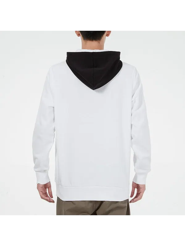 Толстовка clsx colblock hoodie 'white' Puma — изображение 4 из 4, белый/черный