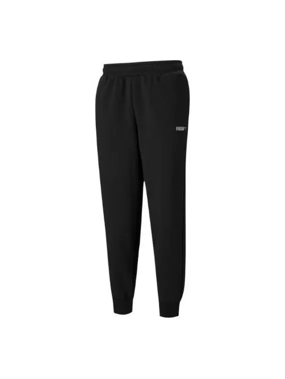 Брюки essentials fleece sweatpant 'black' Puma — изображение 1 из 4, черный