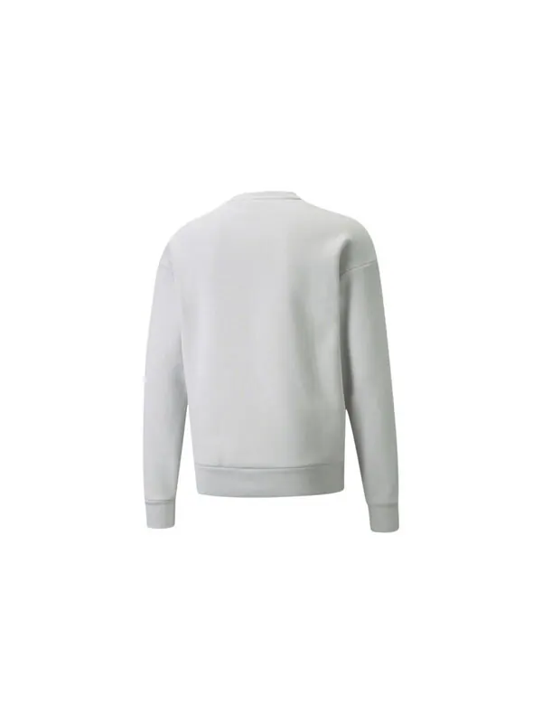 Толстовка protec.t crew chest zipper pocket pullover round neck sports light grey Puma — изображение 2 из 2, серый
