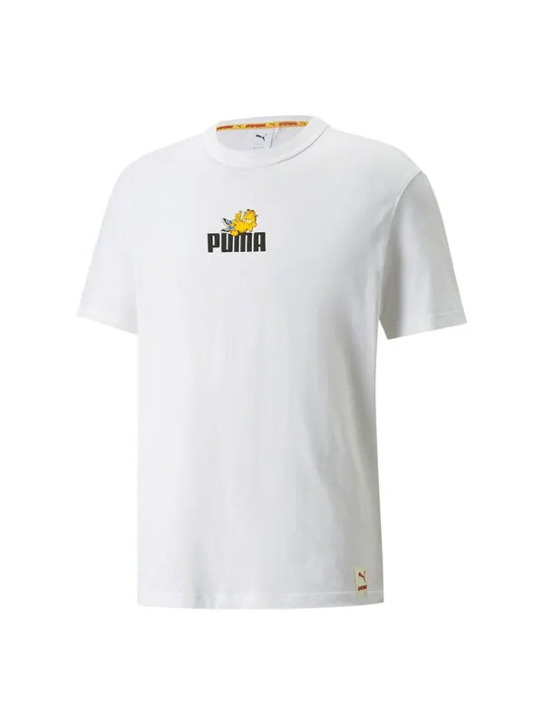 Футболка x garfield graphic tee 'white' Puma — изображение 1 из 4, белый