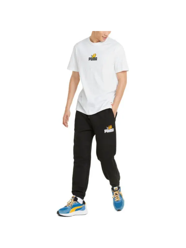 Футболка x garfield graphic tee 'white' Puma — изображение 3 из 4, белый