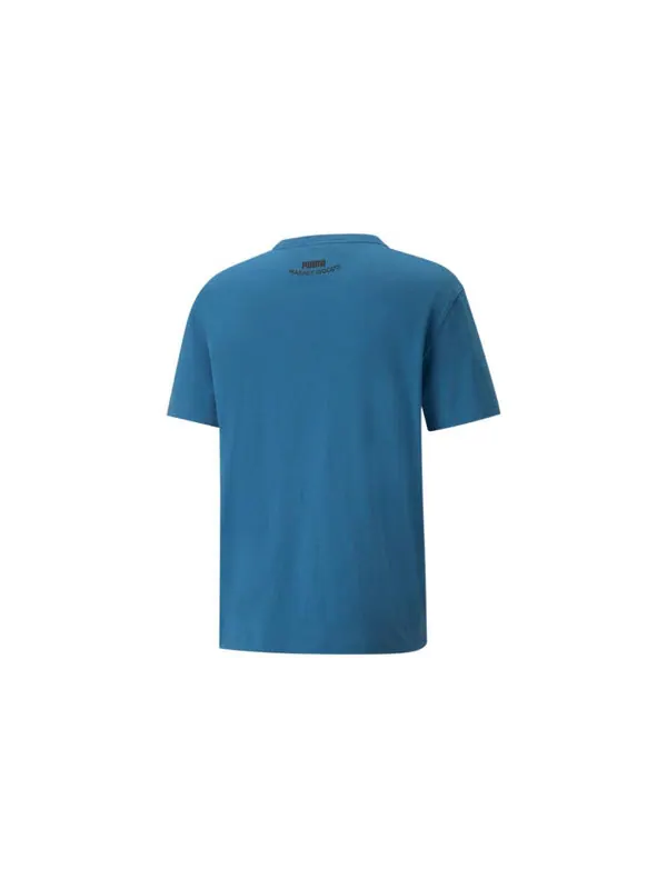 Футболка x garfield graphic t-shirt 'vallarta blue' Puma — изображение 2 из 4, синий