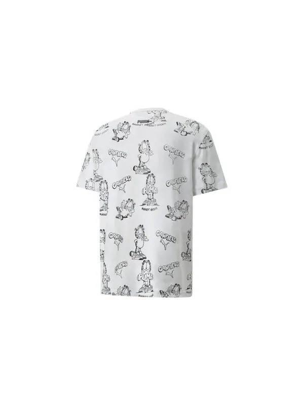 Футболка x garfield printed tee 'white' Puma — изображение 2 из 4, белый