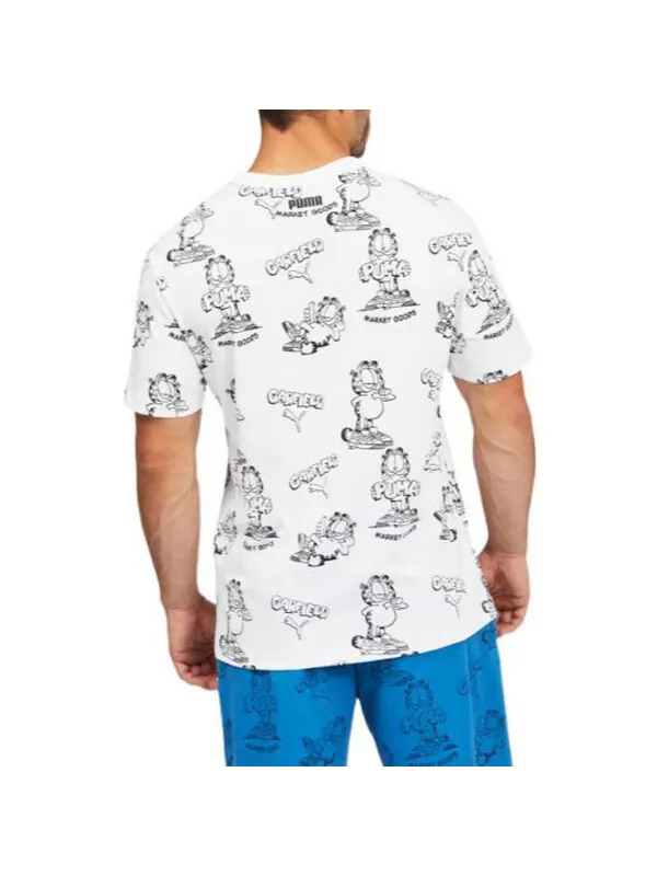 Футболка x garfield printed tee 'white' Puma — изображение 4 из 4, белый