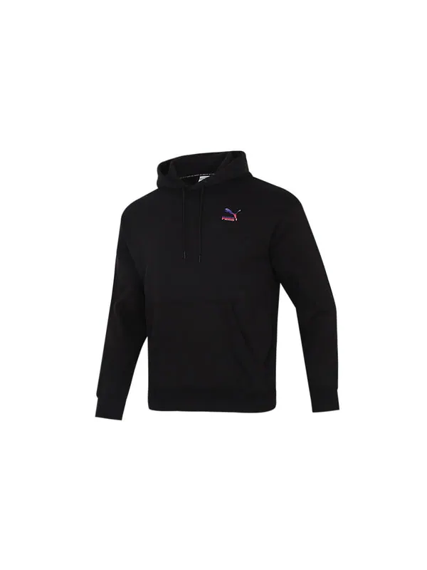 Толстовка athleisure casual sports running loose black Puma — изображение 2 из 4, черный