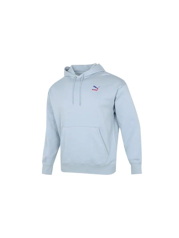 Толстовка logo hoodie 'light blue' Puma — изображение 2 из 4, светлый синий
