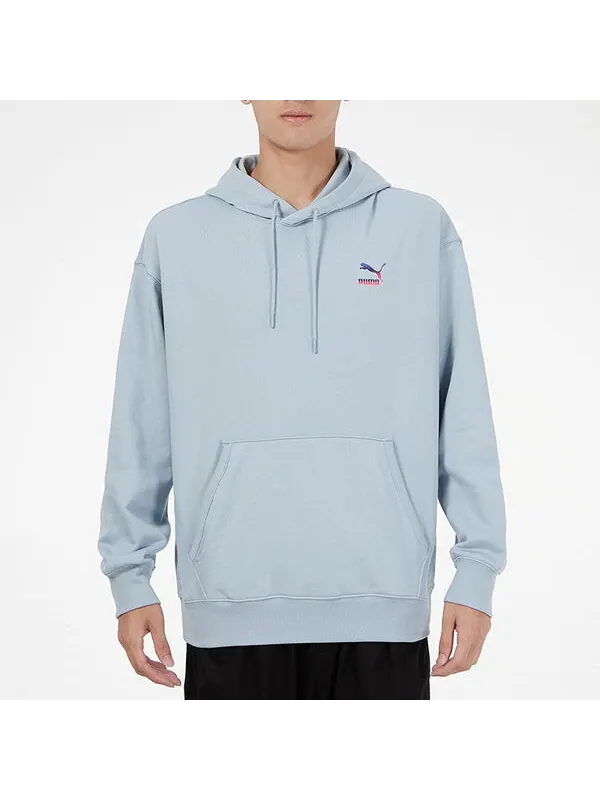 Толстовка logo hoodie 'light blue' Puma — изображение 3 из 4, светлый синий