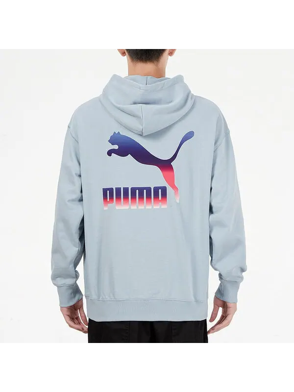 Толстовка logo hoodie 'light blue' Puma — изображение 4 из 4, светлый синий