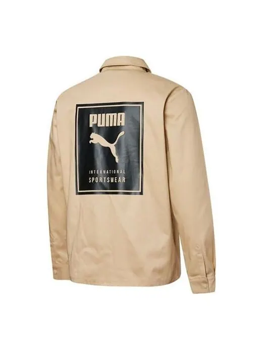 Куртка logo printing retro cargo jacket Puma — изображение 1 из 2, бежевый