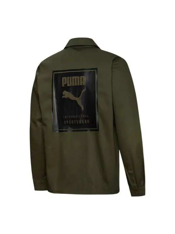 Куртка sport multi-pockets jacket 'green black' Puma — изображение 1 из 2, зеленый/черный