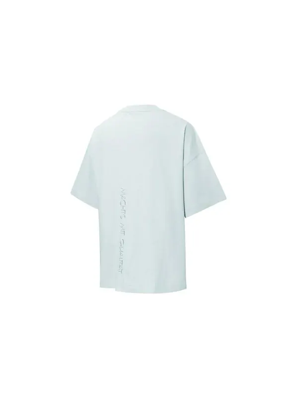 Футболка logo pocket t-shirt 'light blue' Puma — изображение 2 из 2, светлый синий