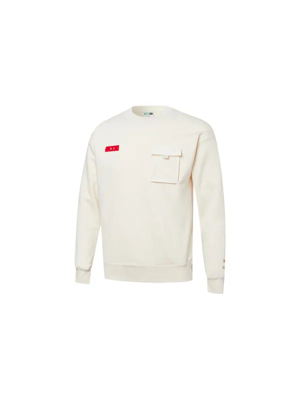 Толстовка cny yott graphic crew printing round-neck sweatshirt white Puma — изображение 2 из 4, белый