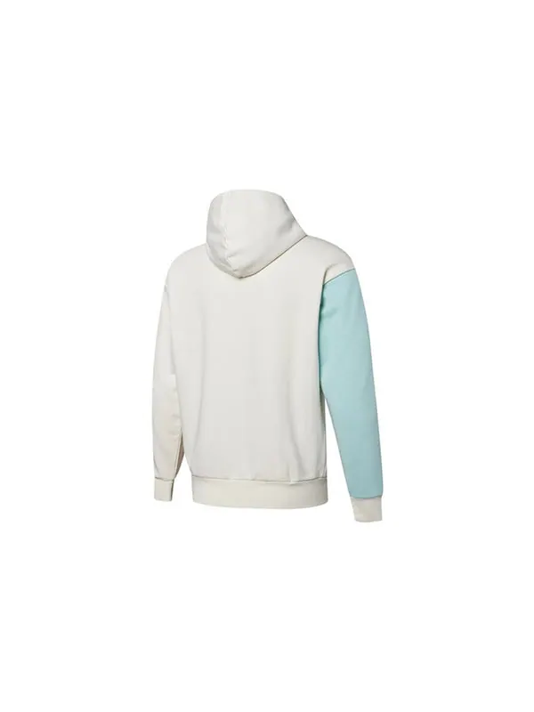 Куртка retro colorblock knit hooded logo jacket white Puma — изображение 2 из 4, белый