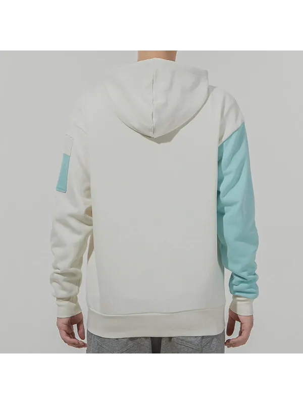 Куртка retro colorblock knit hooded logo jacket white Puma — изображение 4 из 4, белый