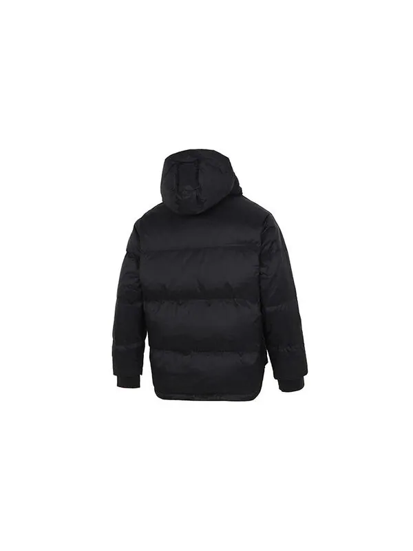 Куртка logo puffer jacket 'black' Puma — изображение 2 из 4, черный