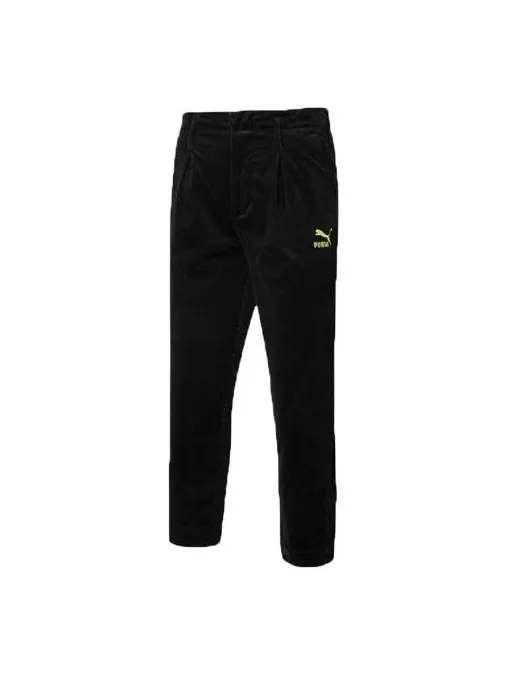 Брюки corduroy woven pants 'black' Puma — 1