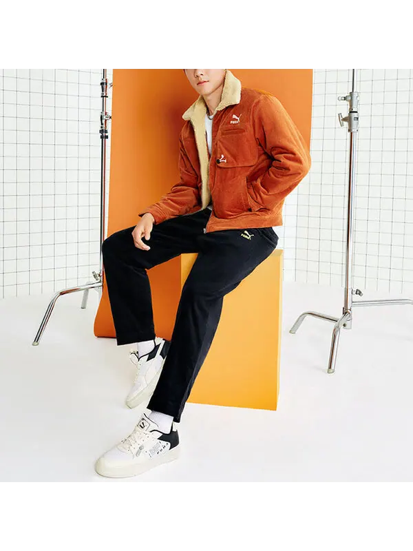 Брюки corduroy woven pants 'black' Puma — 3