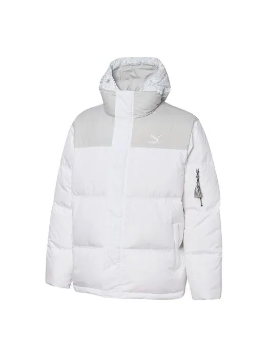 Куртка classics padded jacket 'white' Puma — изображение 1 из 4, белый
