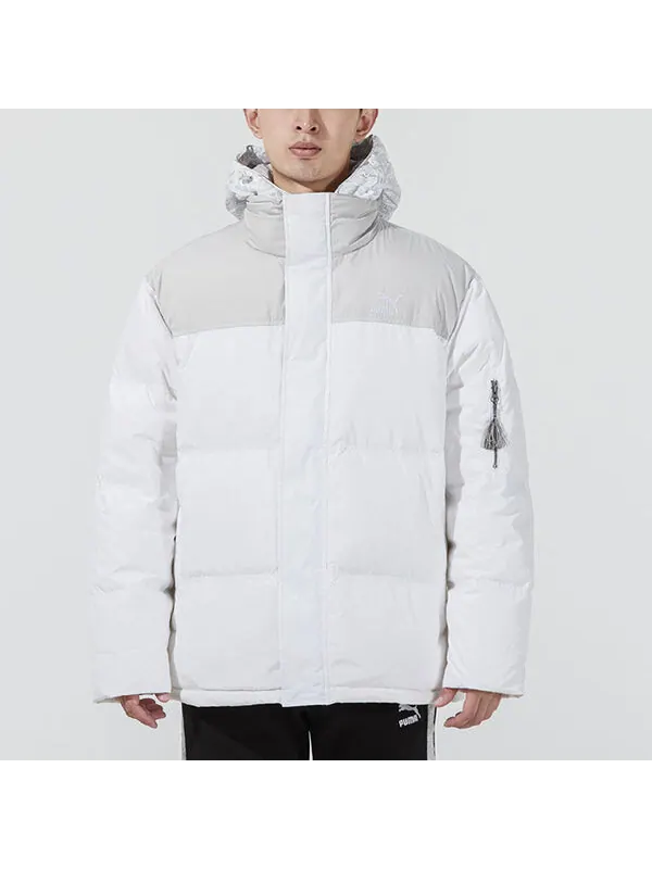 Куртка classics padded jacket 'white' Puma — изображение 3 из 4, белый