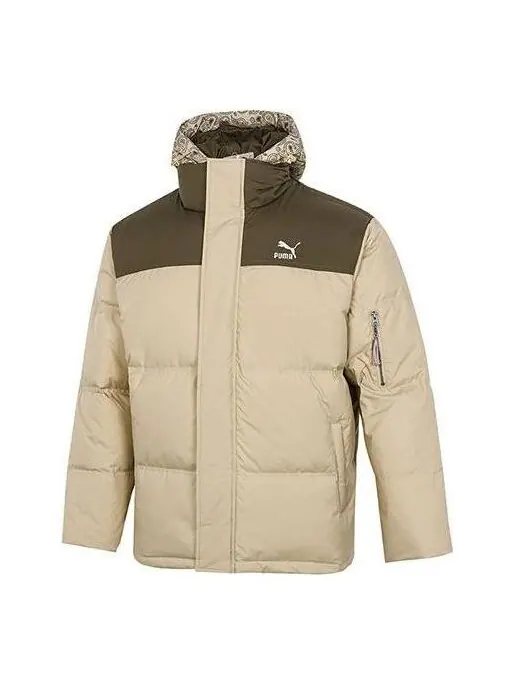 Куртка classics padded jacket 'tan' Puma — изображение 1 из 4, бежевый