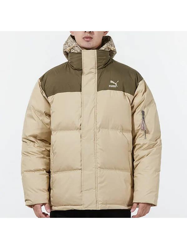 Куртка classics padded jacket 'tan' Puma — изображение 3 из 4, бежевый