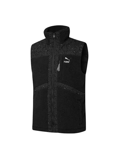Жилет paisley woven sherpa vest 'black' Puma