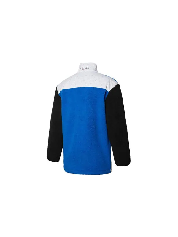 Куртка cuff stand collar casual jacket 'blue white' Puma — изображение 2 из 2, синий/белый