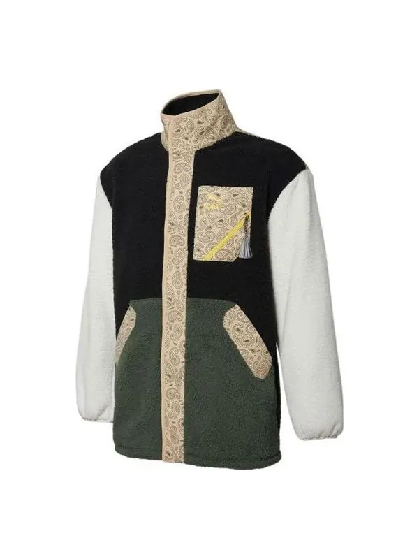Куртка cuff stand collar casual jacket 'black green white tan' Puma — изображение 1 из 2