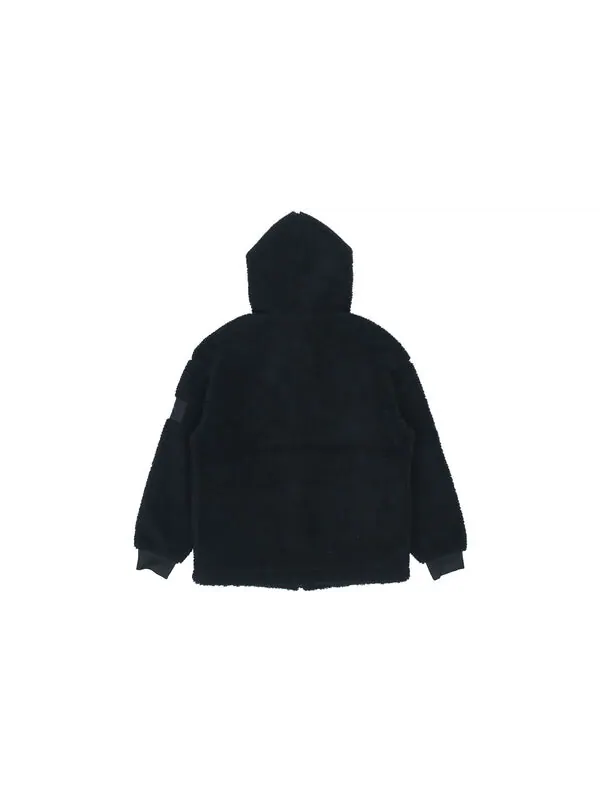 Куртка lamb's wool hooded stay warm windproof logo jacket black Puma — изображение 2 из 2, черный
