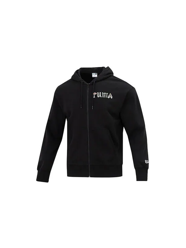 Куртка downtown graphic fz jacket black Puma — изображение 2 из 4, черный