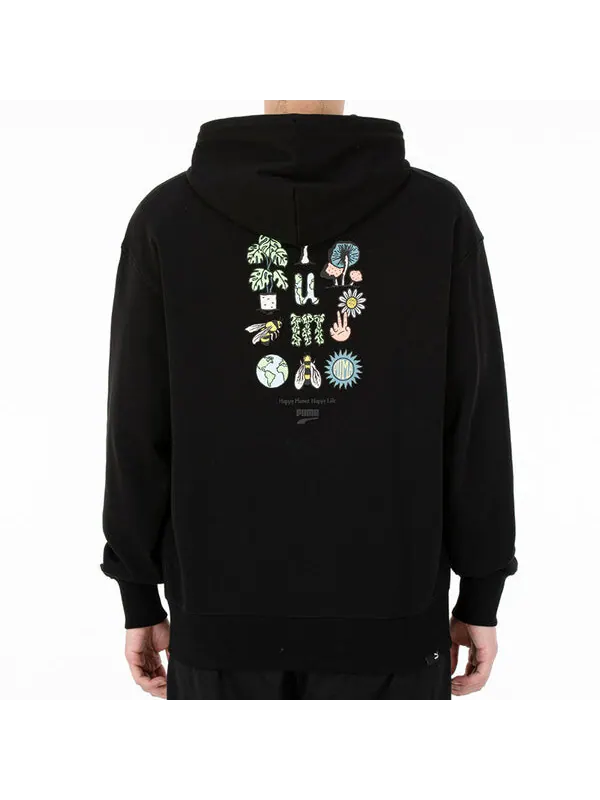 Куртка downtown graphic fz jacket black Puma — изображение 4 из 4, черный