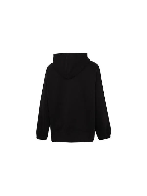 Свитер classics oversized tr embroidery logo hoodie black Puma — изображение 2 из 4, черный