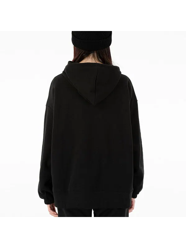 Свитер classics oversized tr embroidery logo hoodie black Puma — изображение 4 из 4, черный
