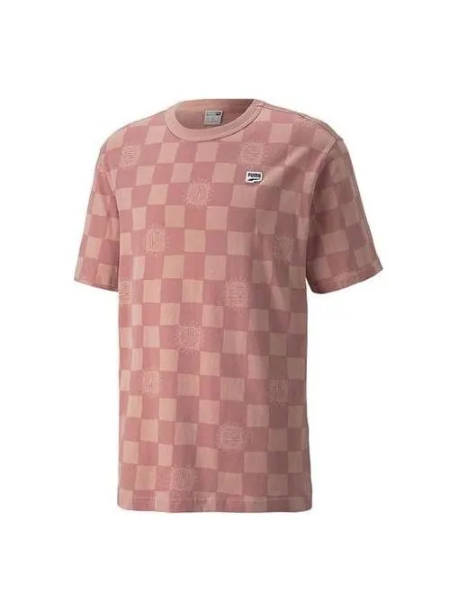 Футболка downtown aop tee 'pink' Puma — изображение 1 из 4, розовый