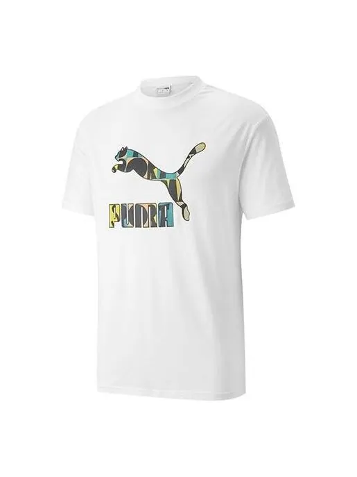 Футболка big logo tee 'white' Puma — изображение 1 из 2, белый