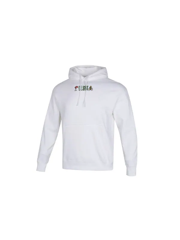 Толстовка downtown funny logo printing sports white Puma — изображение 2 из 2, белый