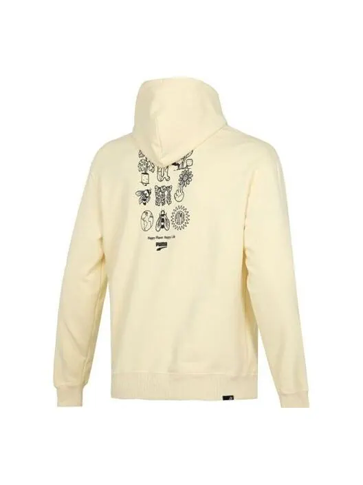 Толстовка downtown funny logo printing sports yellow Puma — изображение 1 из 4, желтый