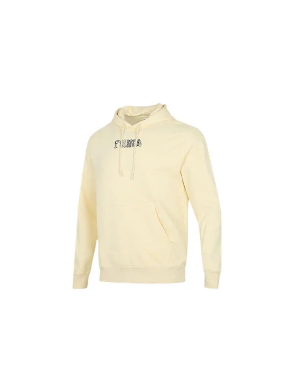 Толстовка downtown funny logo printing sports yellow Puma — изображение 2 из 4, желтый