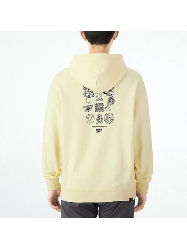 Толстовка downtown funny logo printing sports yellow Puma — изображение 4 из 4, желтый