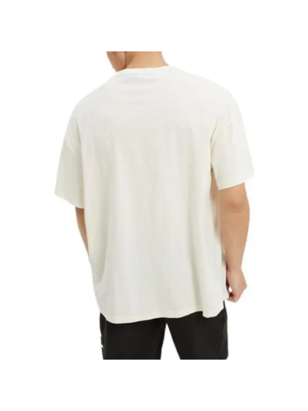 Футболка logo zip pocket tee 'white' Puma — изображение 3 из 4, белый/черный