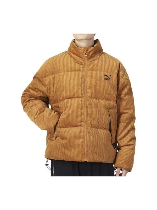 Куртка classics oversized short polyball puffer winter jacket 'brown' Puma — изображение 1 из 4, коричневый