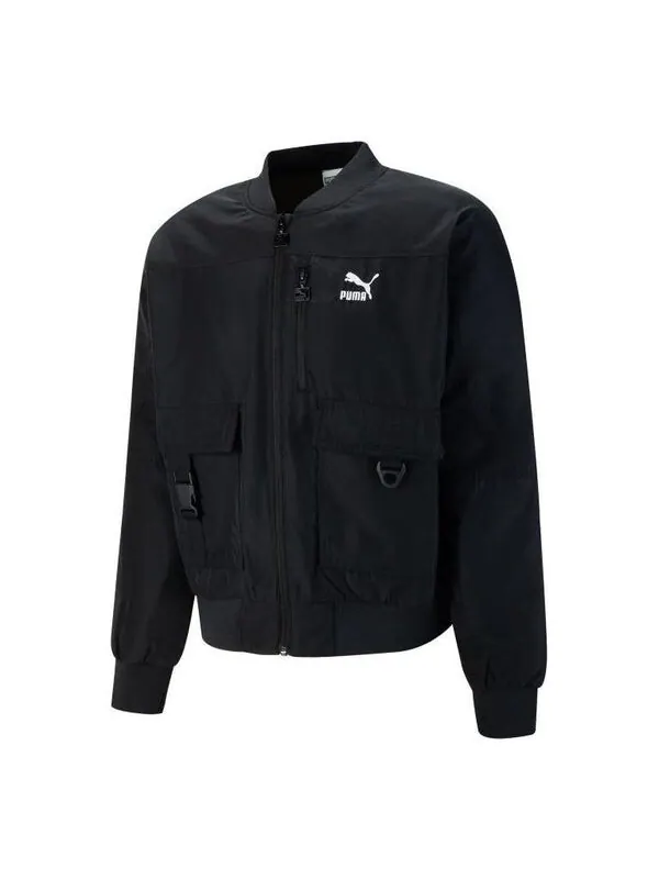 Куртка t7 shiny bomber jacket 'black' Puma — изображение 1 из 2, черный