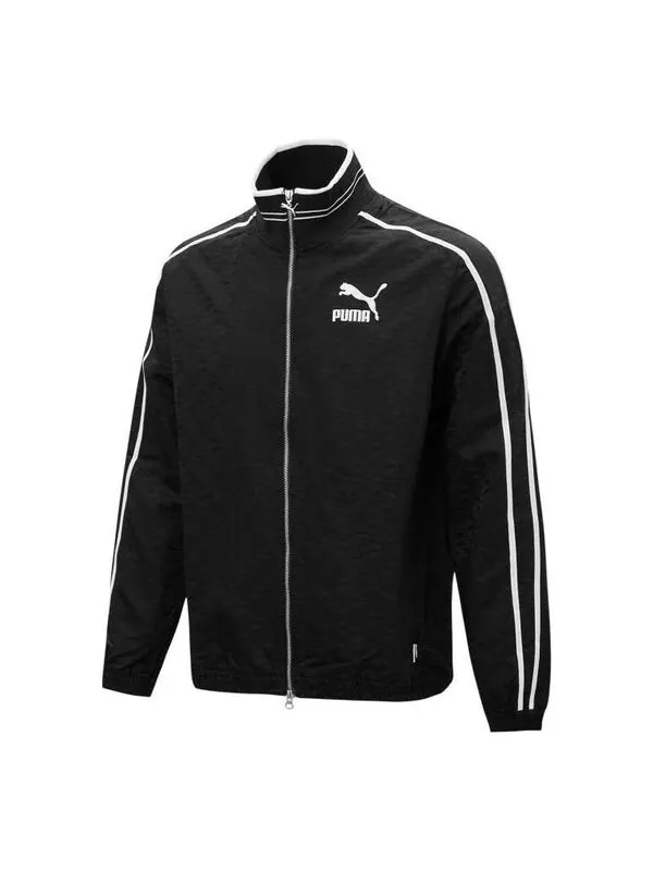 Куртка players lounge track jacket 'black' Puma — изображение 1 из 4, черный