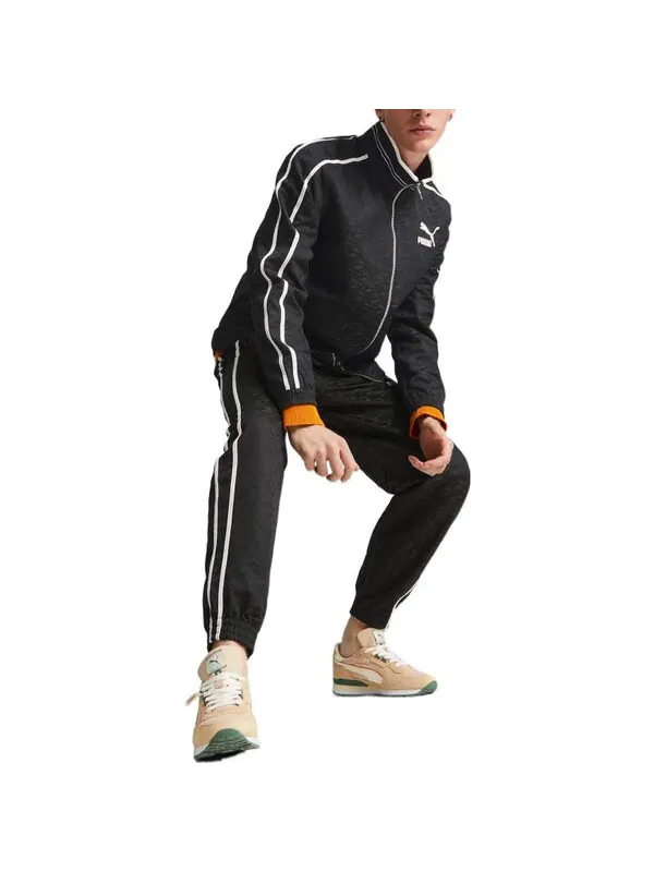 Куртка players lounge track jacket 'black' Puma — изображение 3 из 4, черный