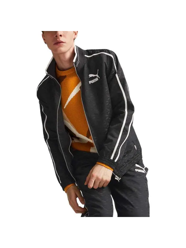 Куртка players lounge track jacket 'black' Puma — изображение 4 из 4, черный