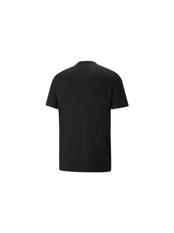 Футболка scuderia ferrari shield tee 'black' Puma — изображение 2 из 4, черный/желтый